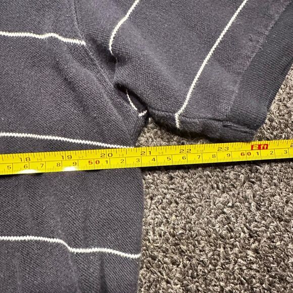 Y2K Ralph Lauren Chaps Striped T-Shirt – Navy/White – Size L - Picture 4 of 5